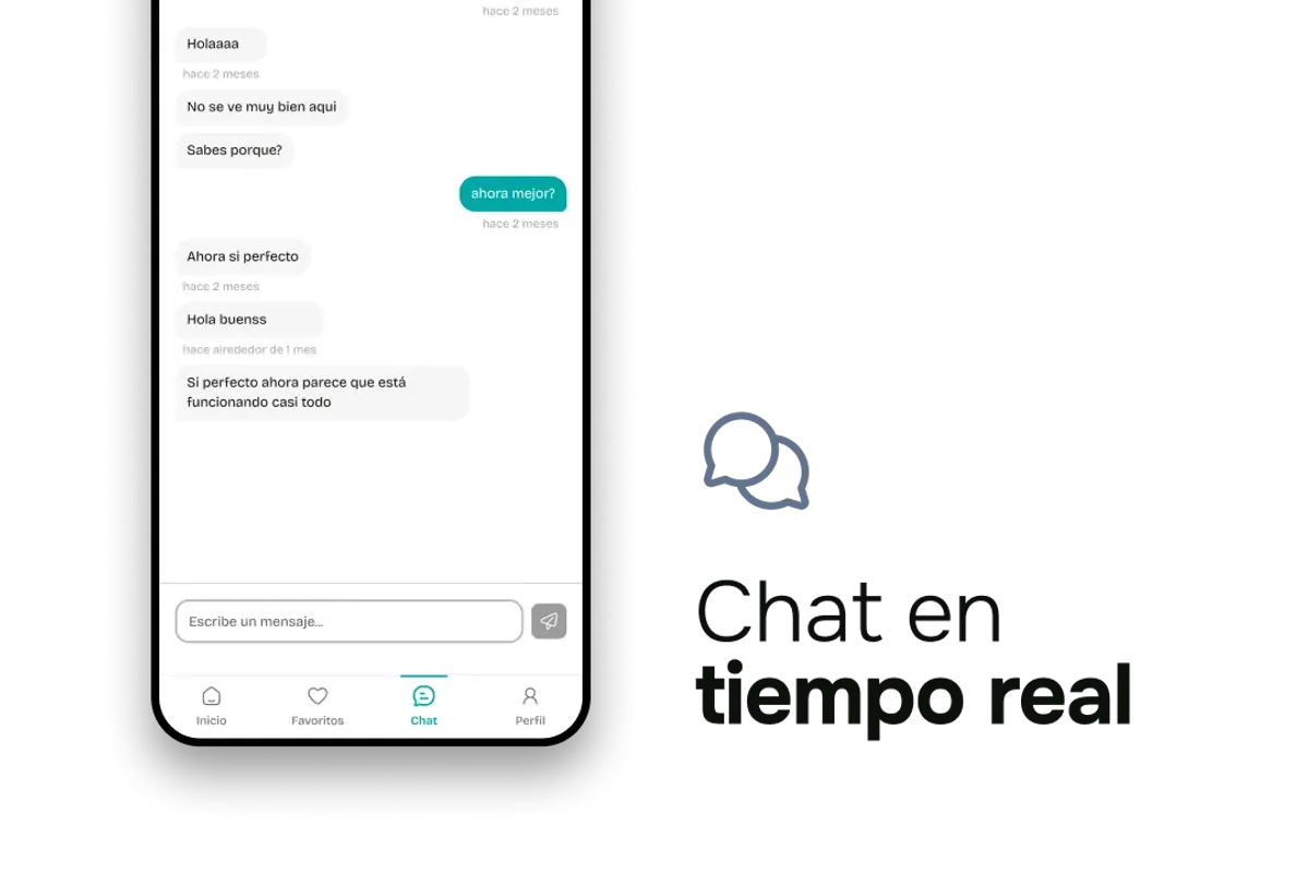 Sistema de chat en tiempo real integrado en aplicación móvil - Proyecto Flatmatch