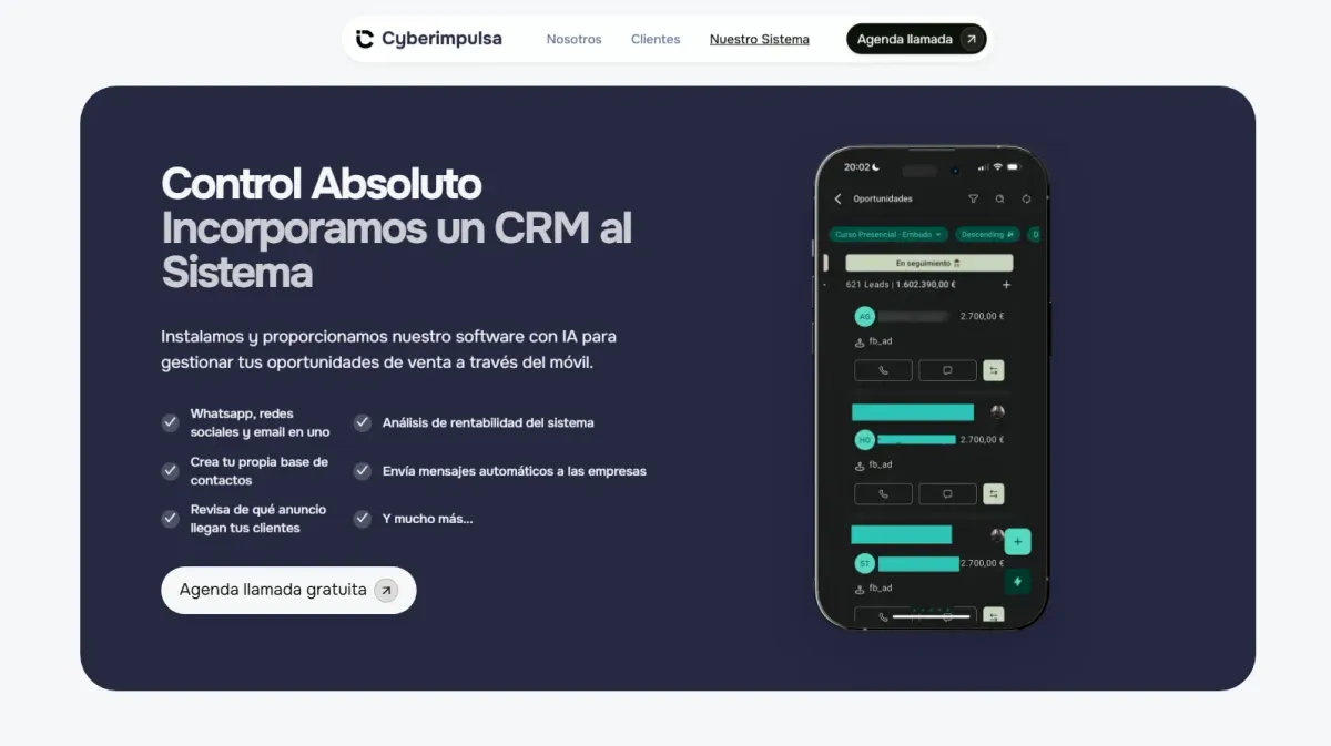 Dashboard de ventas y captación B2B - Proyecto Cyberimpulsa