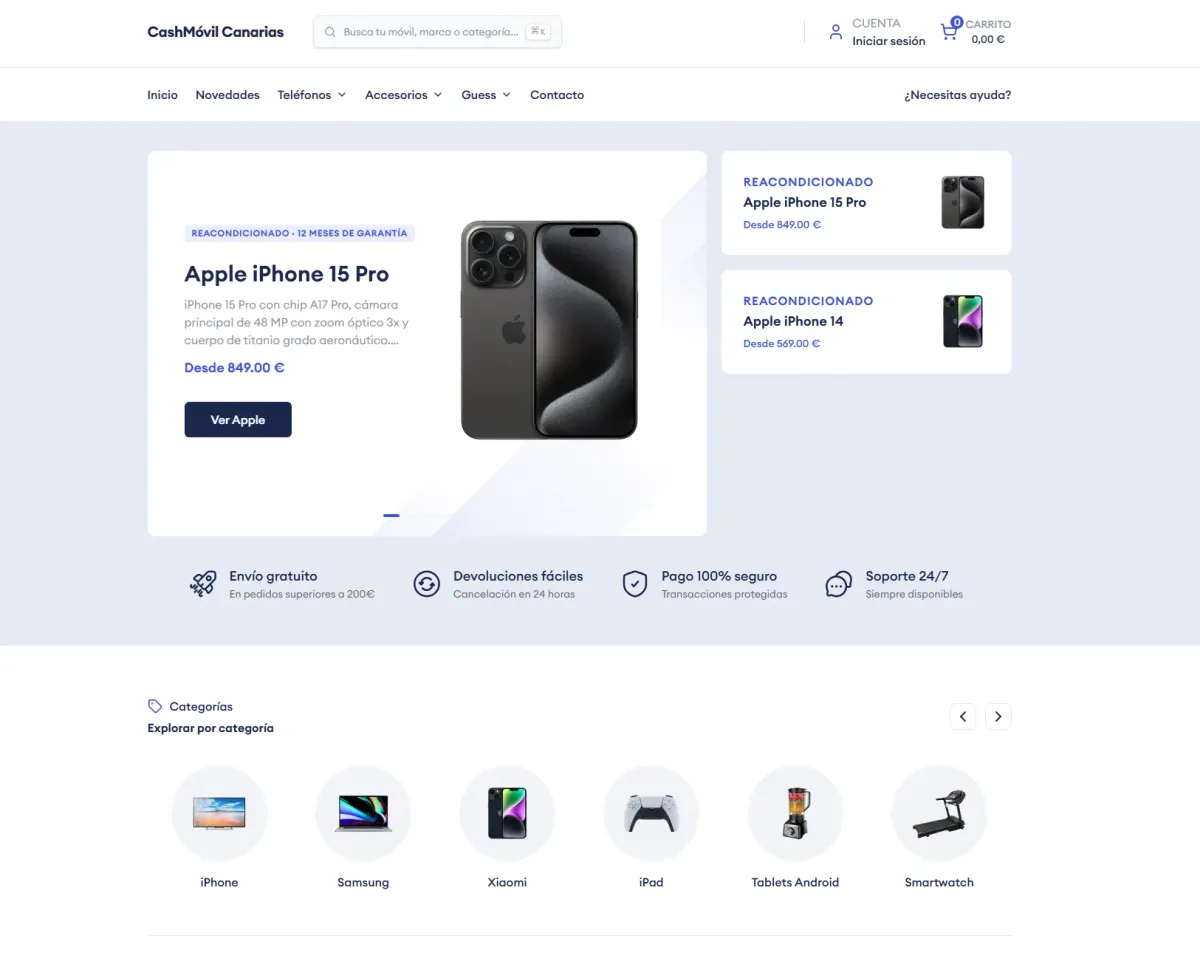 Ecommerce conectado a su backoffice