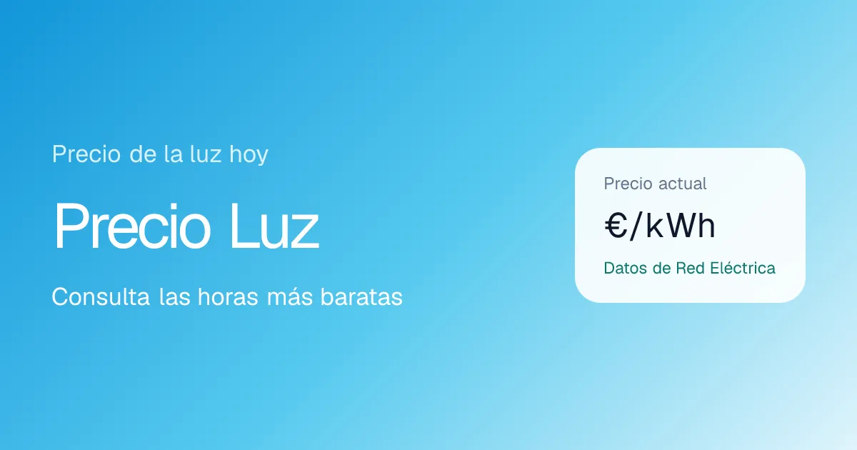 Vista previa del proyecto Herramienta para consultar el precio de la luz